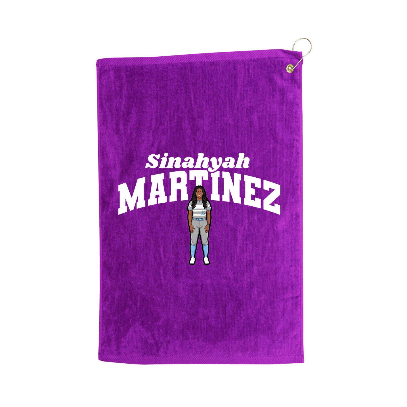 Golf Towel — Signature Arch in Purple