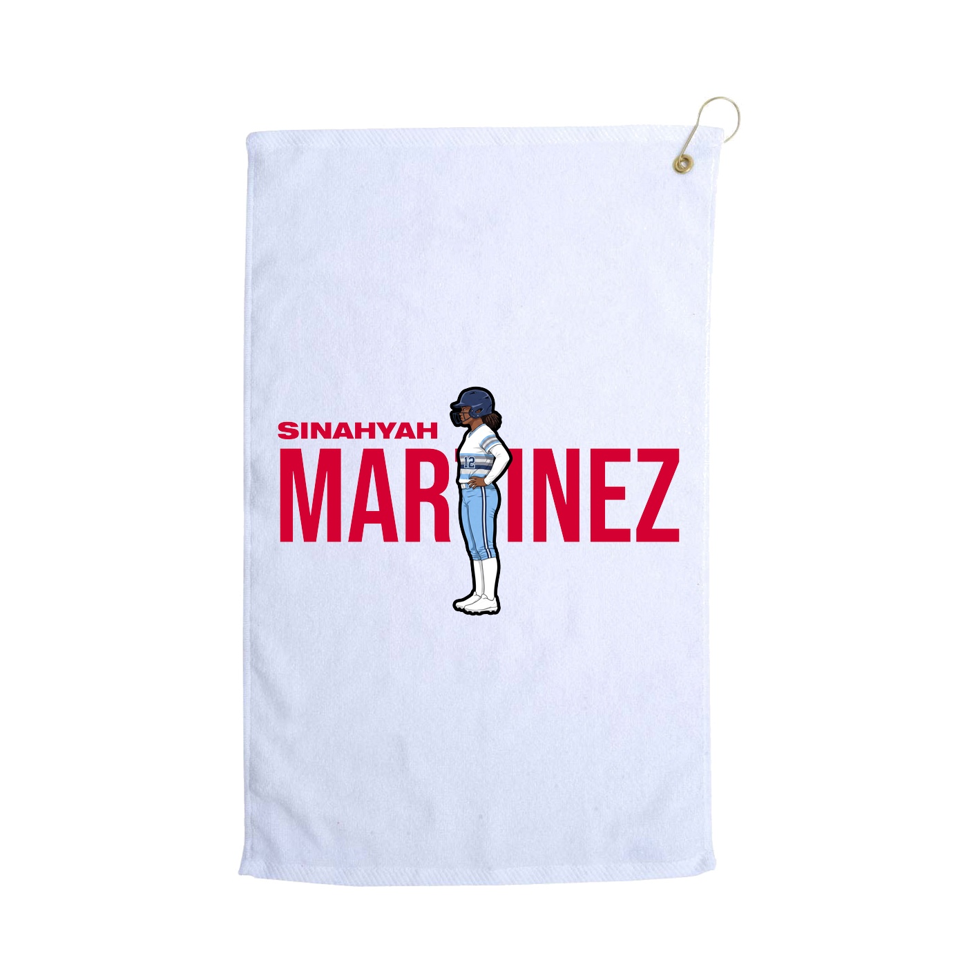 Golf Towel — Player Name in White