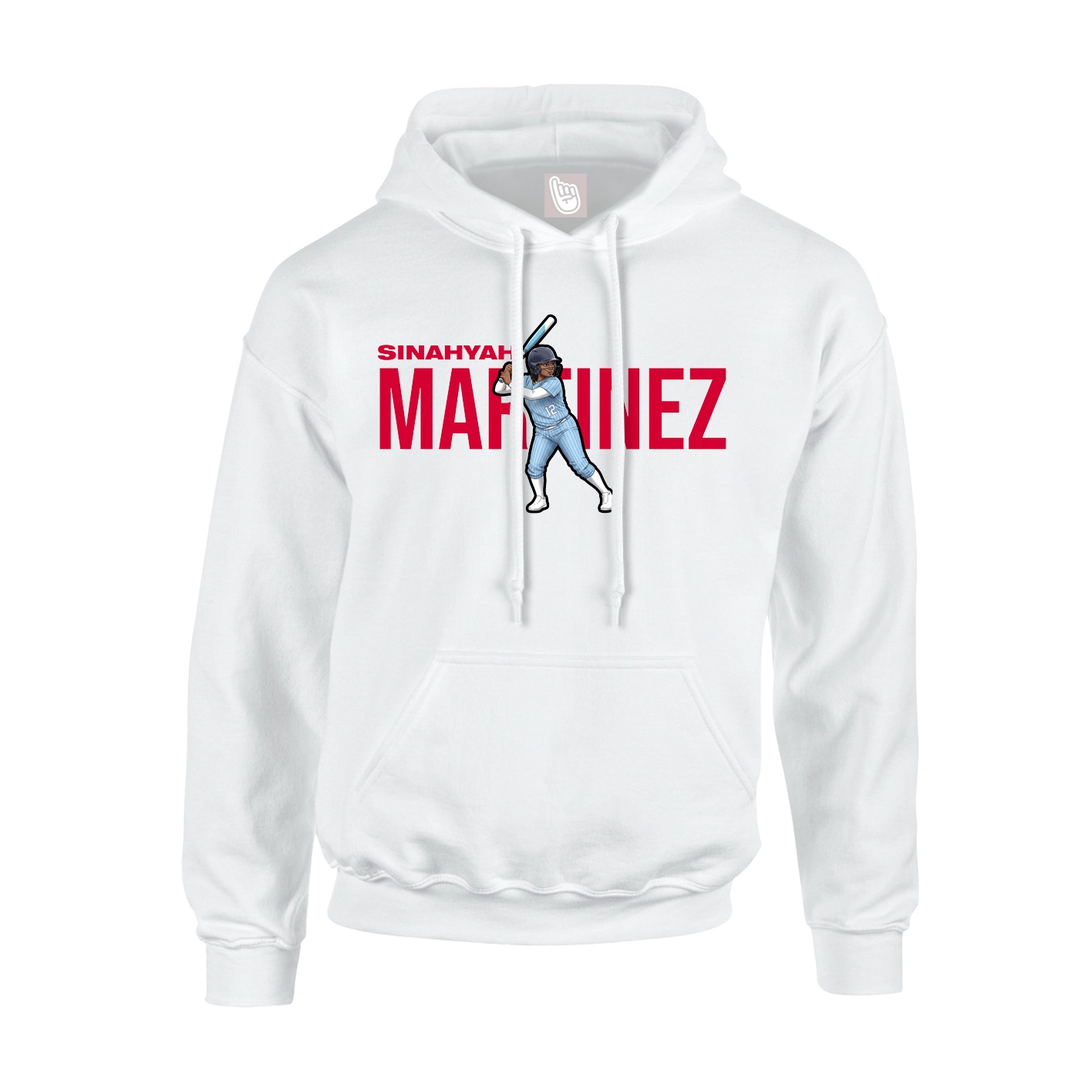 Youth Hoodie — Player Name in White