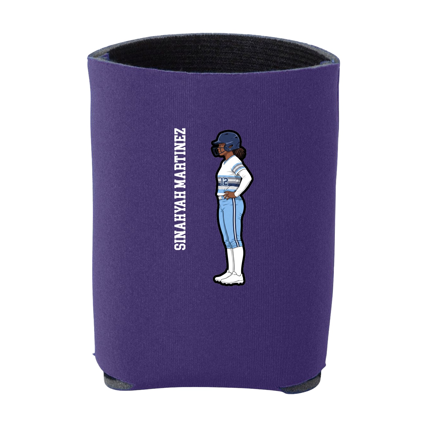 Can Holder — Name Vertical in Purple