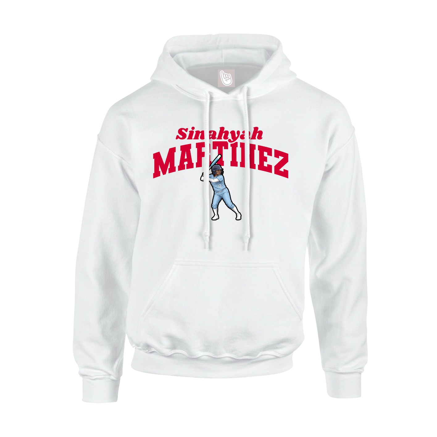 Hoodie — Signature Arch in White