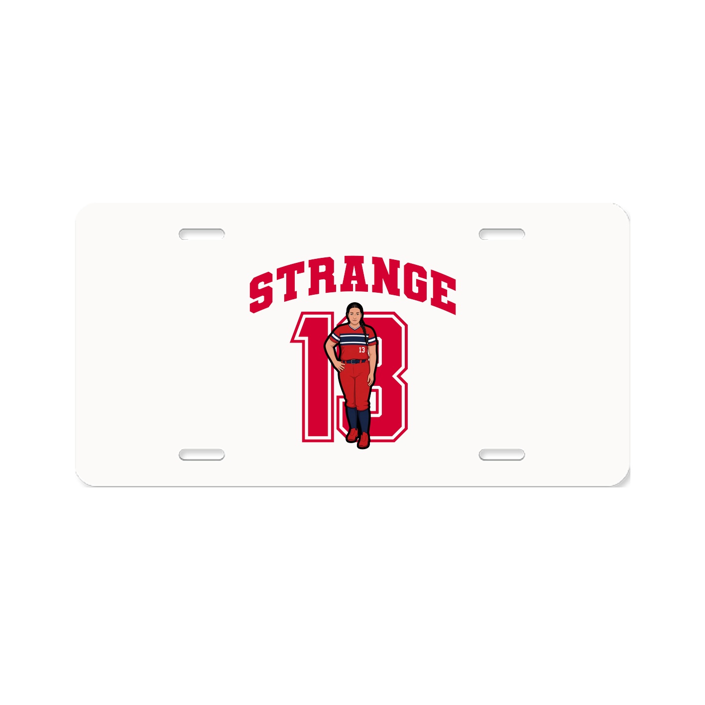 License Plate — Number in Classic