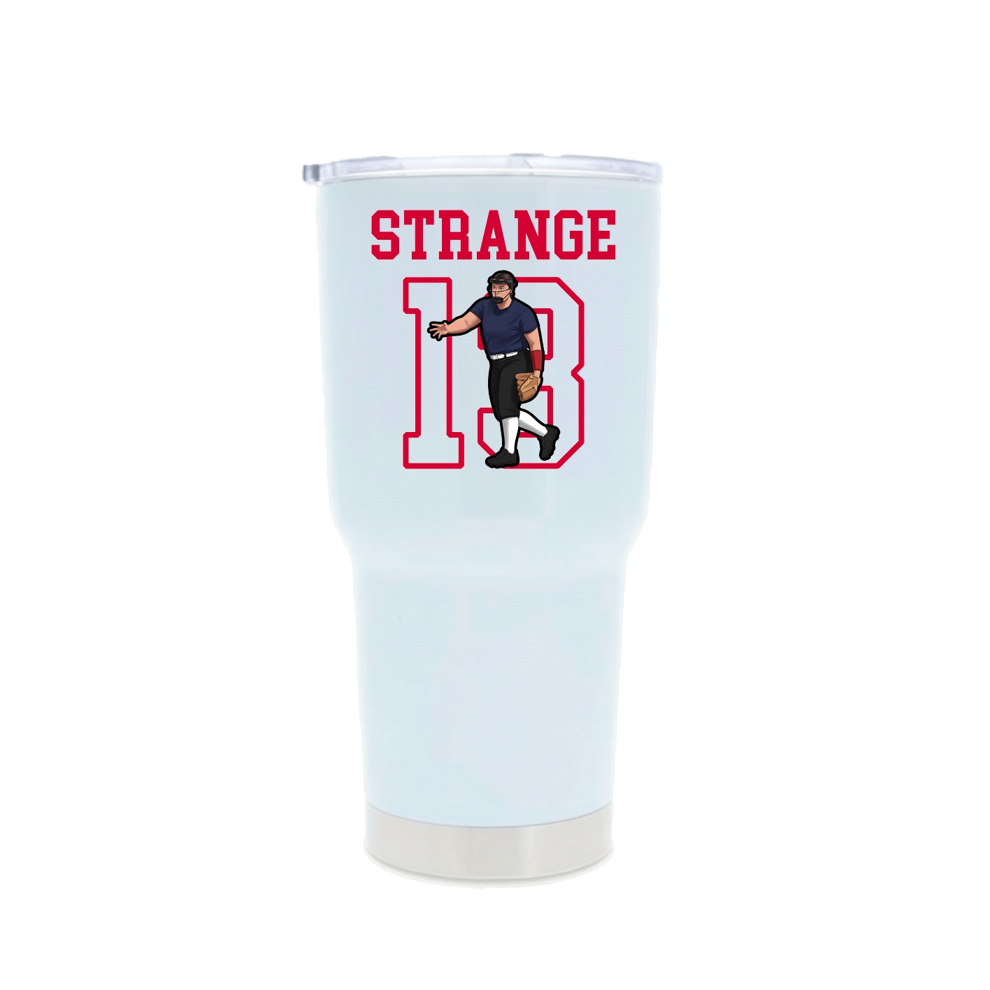 30oz Stainless Steel Tumbler — Shirsey in White