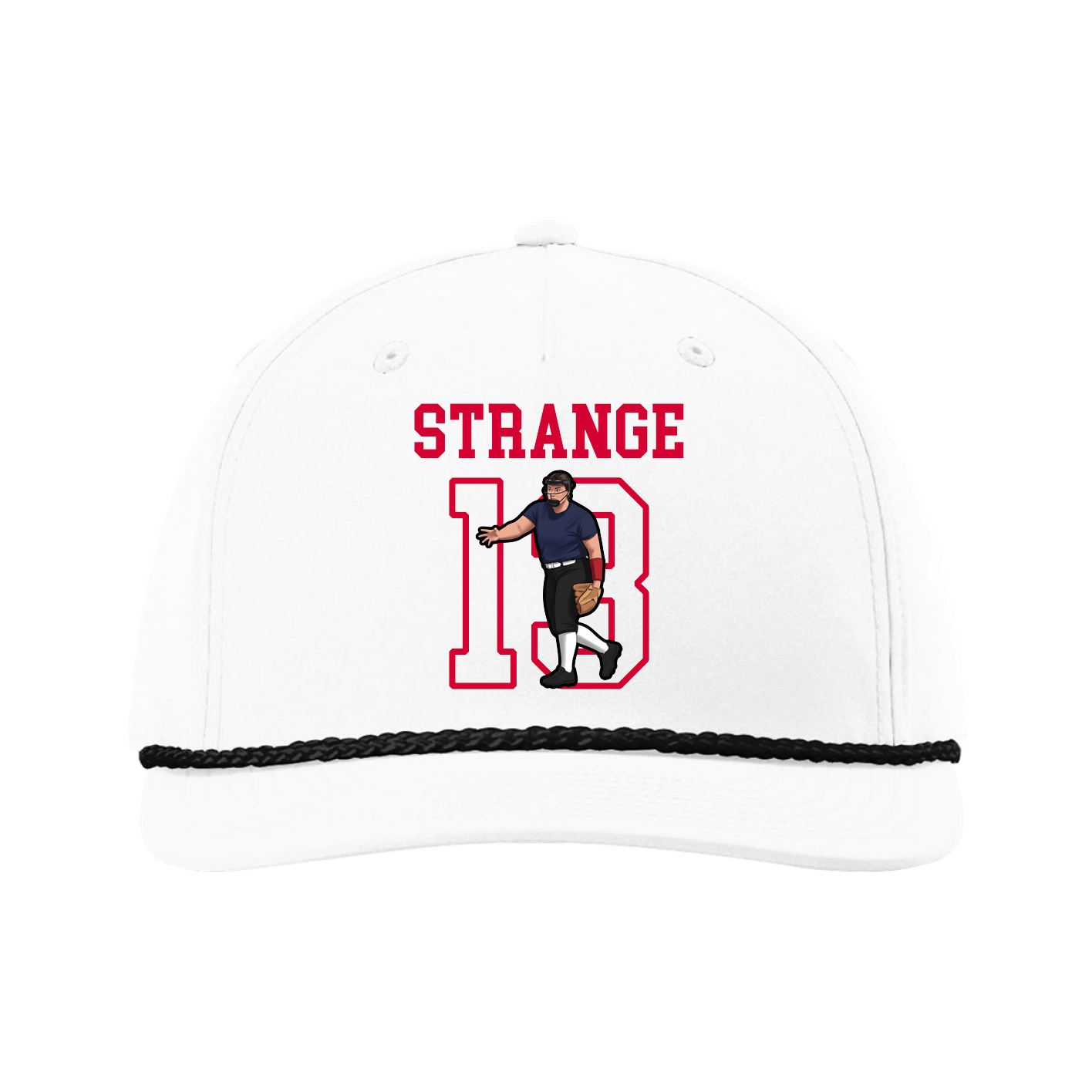 Five-Panel Classic Rope Cap — Shirsey in White