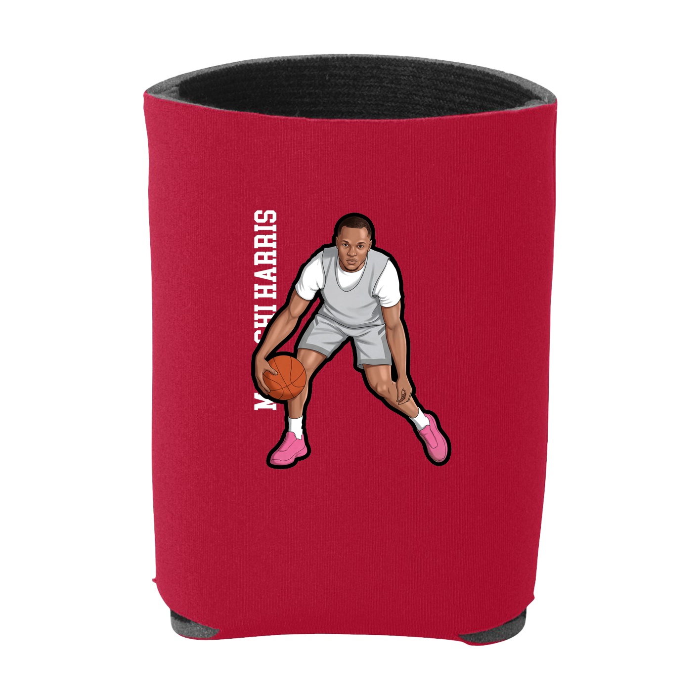 Can Holder — Name Vertical in Red