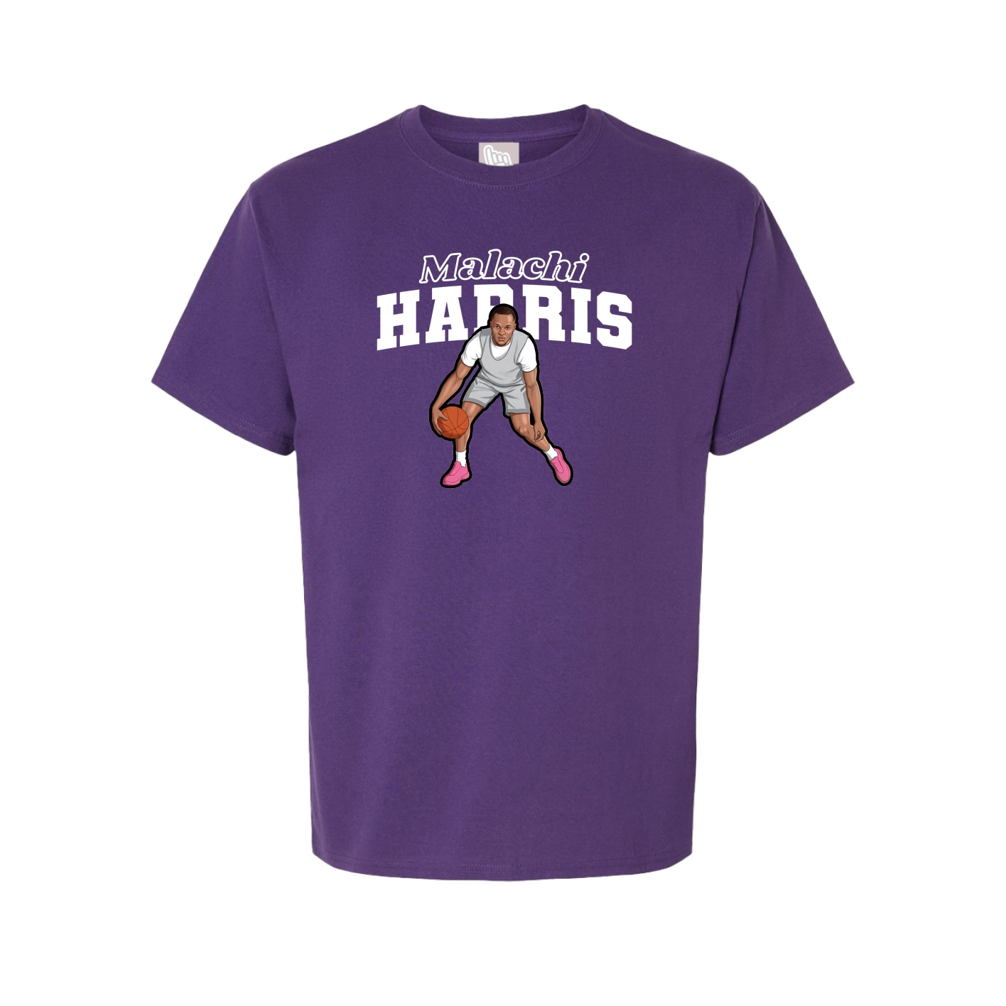 Youth Tee — Name Arch in Purple