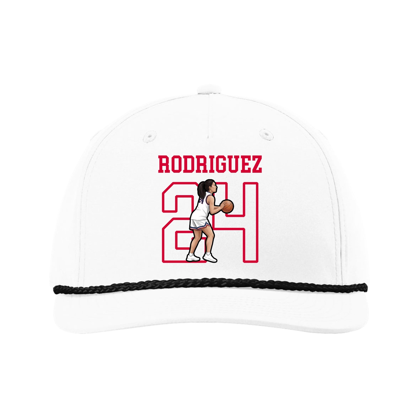 Five-Panel Classic Rope Cap — Shirsey in White