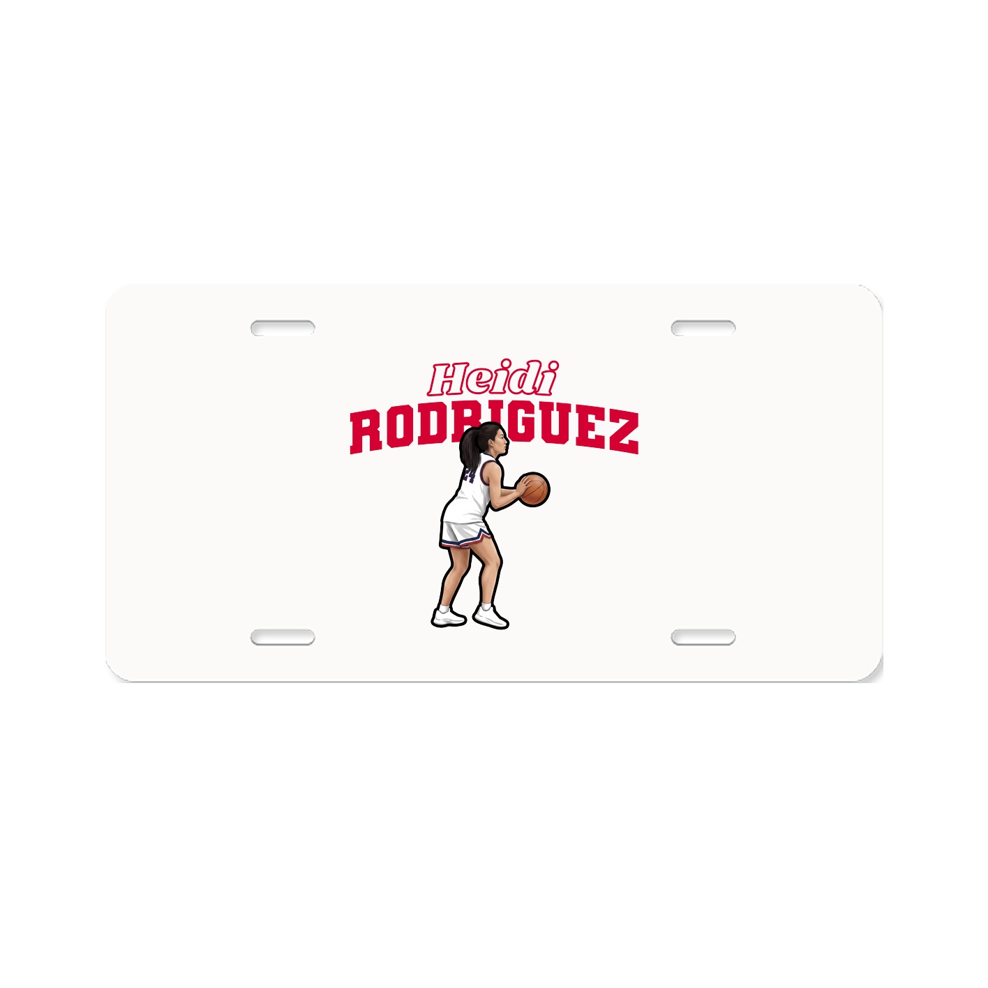 License Plate — Name Arch in Classic