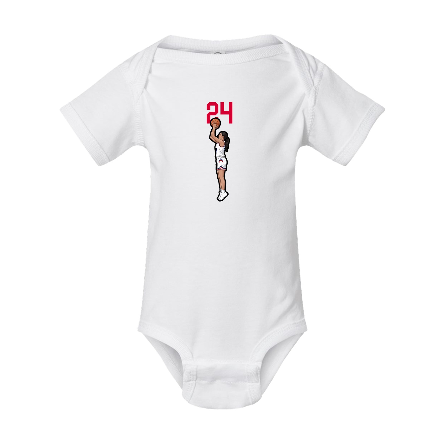 Baby Onesie — Number Top in White