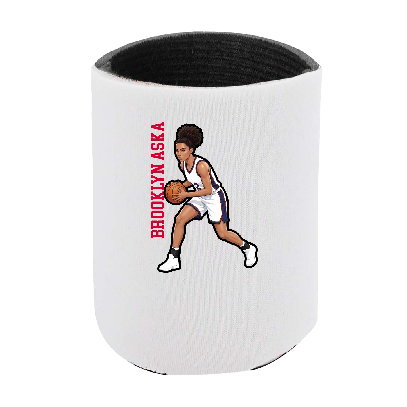 Can Holder — Name Vertical in White