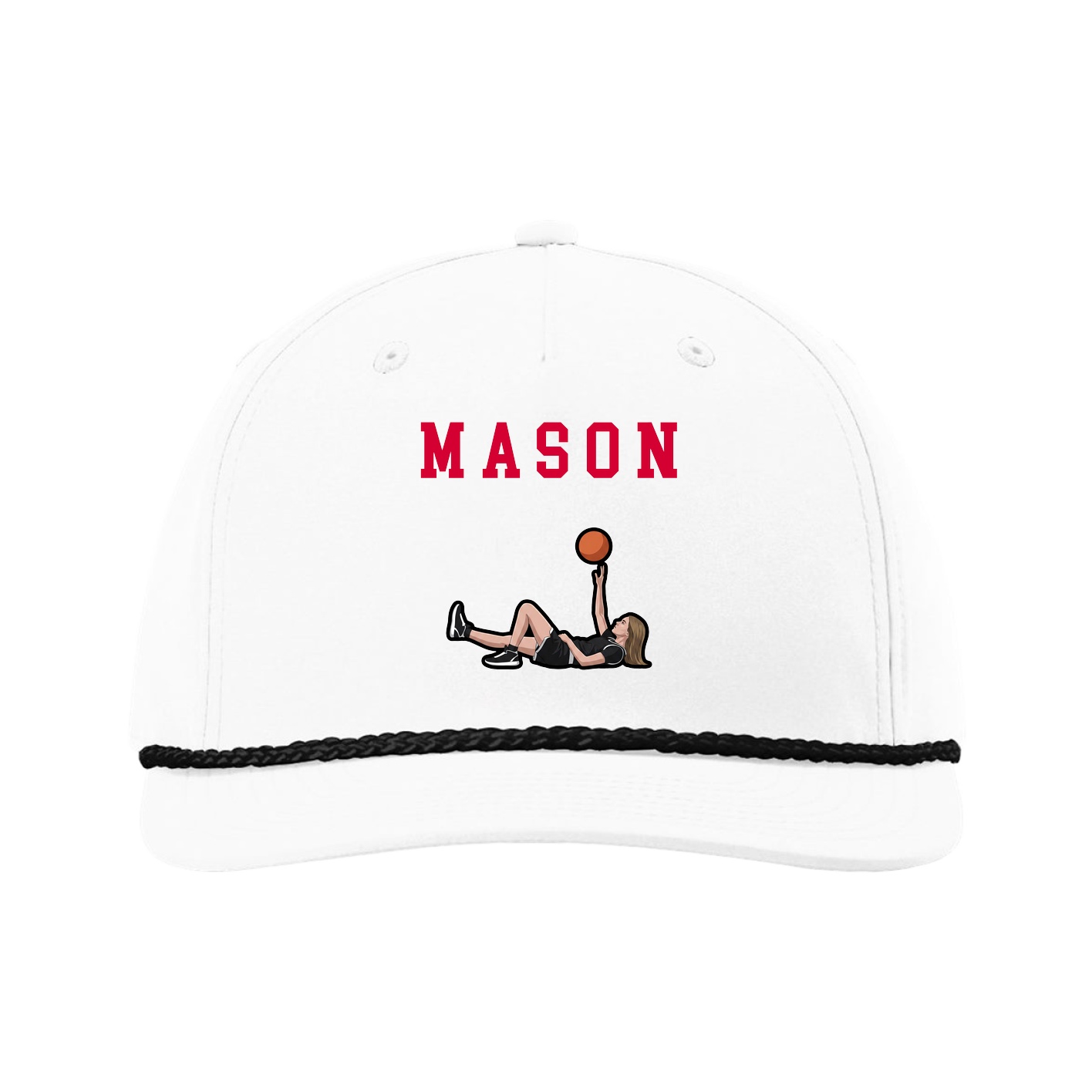 Five-Panel Classic Rope Cap — Shirsey in White