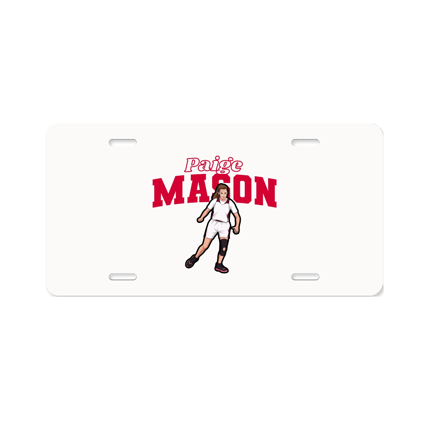 License Plate — Name Arch in Classic