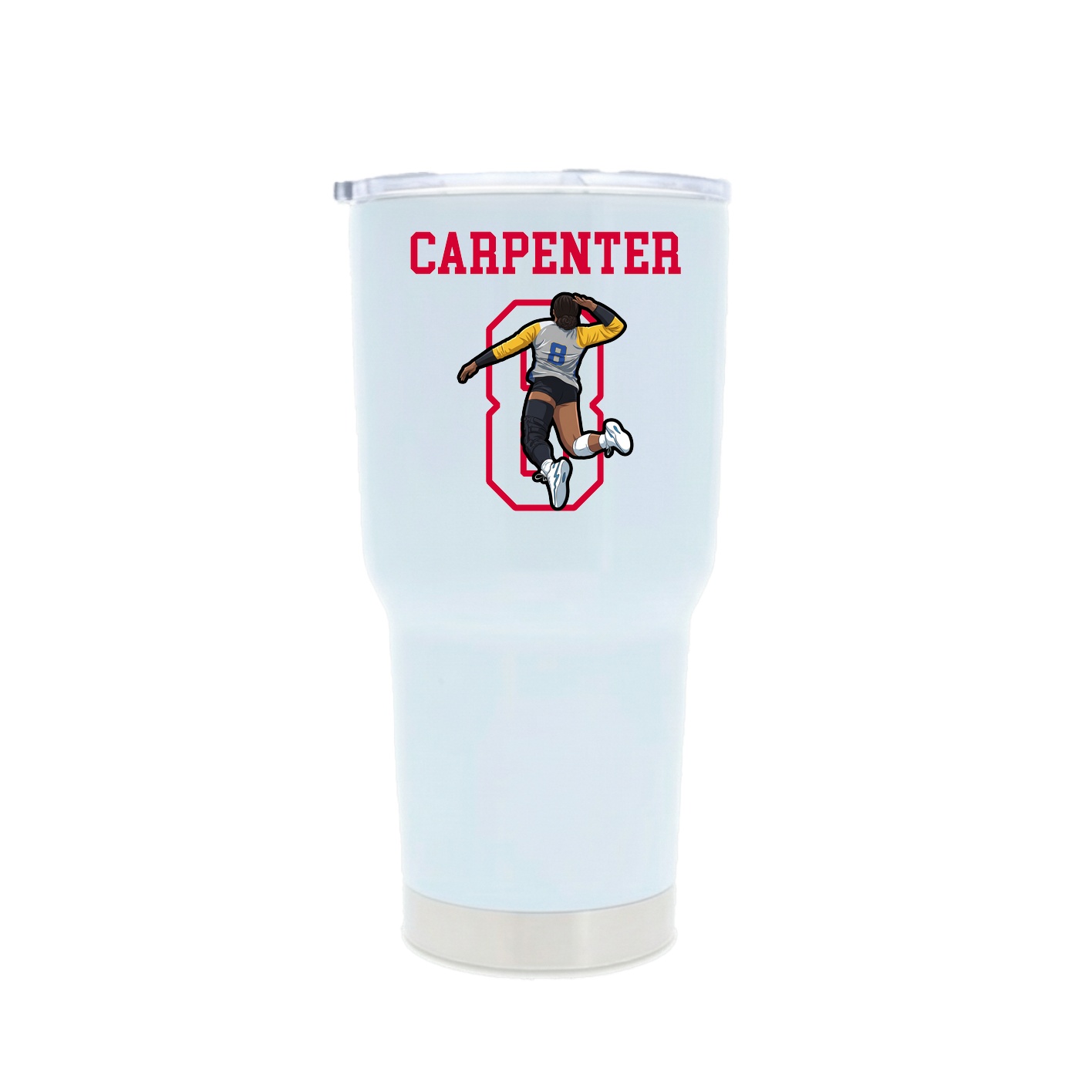 30oz Stainless Steel Tumbler — Shirsey in White