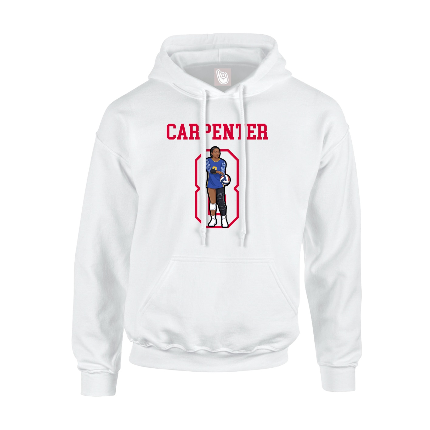Hoodie — Shirsey in White