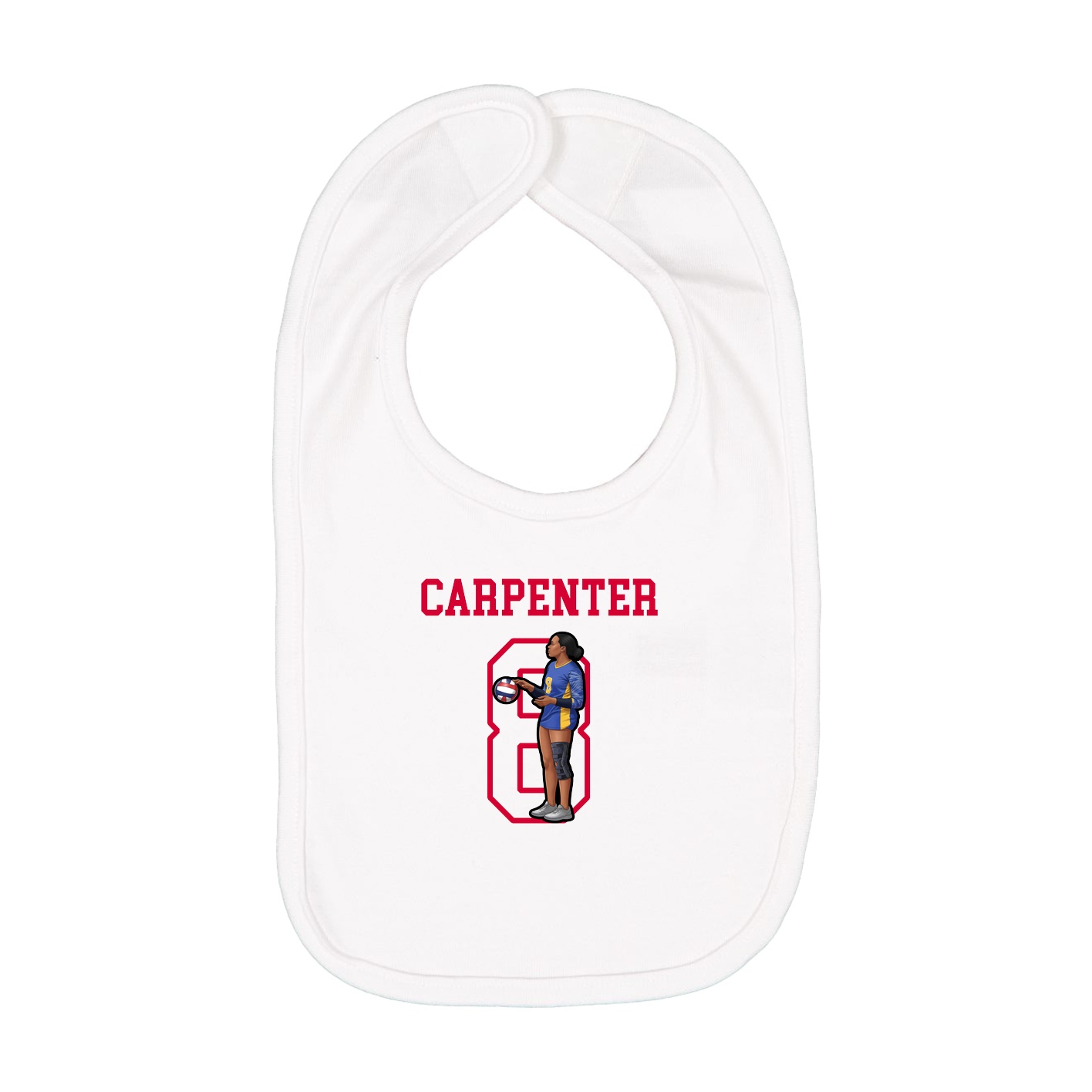 Infant Bib — Shirsey in White