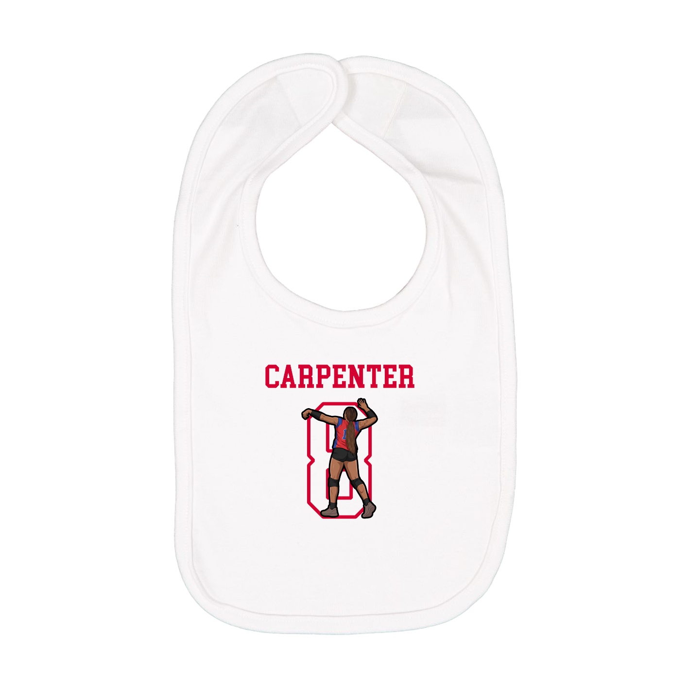 Infant Bib — Shirsey in White