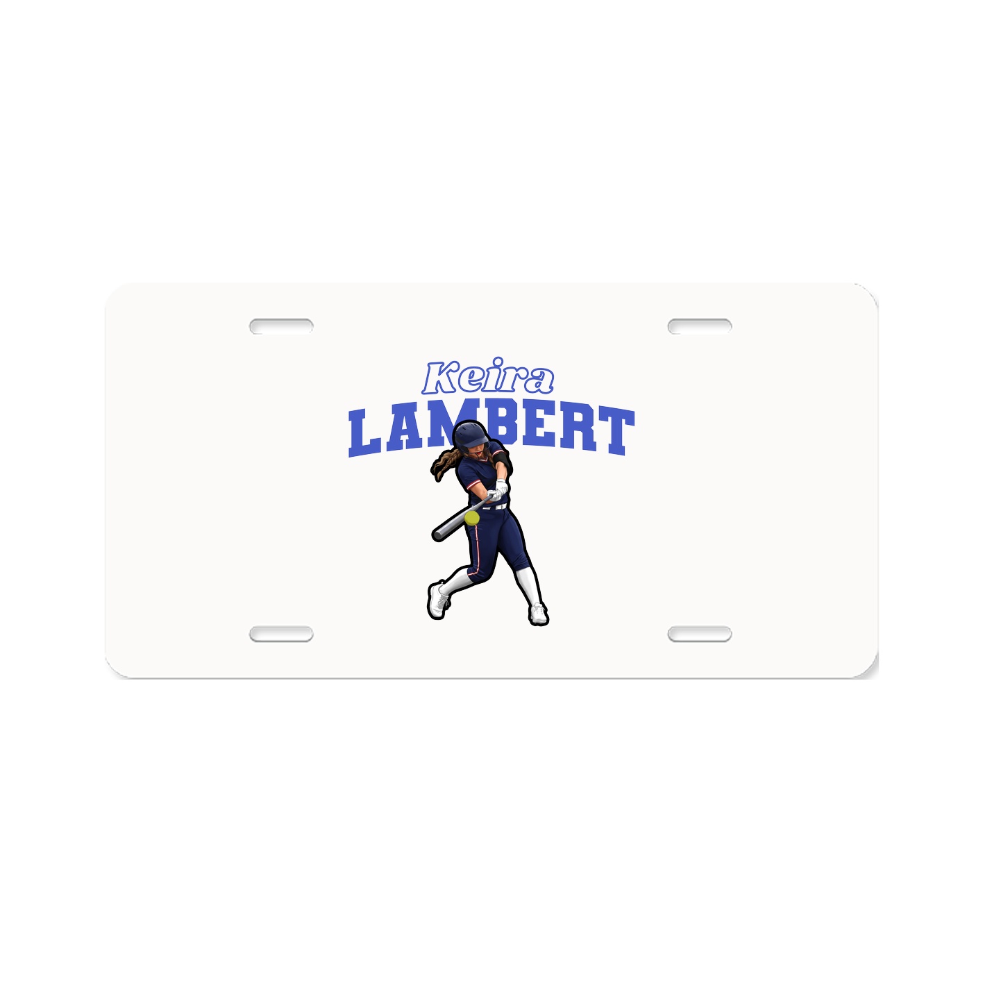 License Plate — Name Arch in Classic