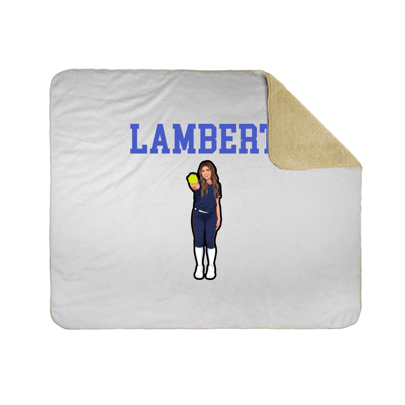 Throw Blanket — Shirsey in White