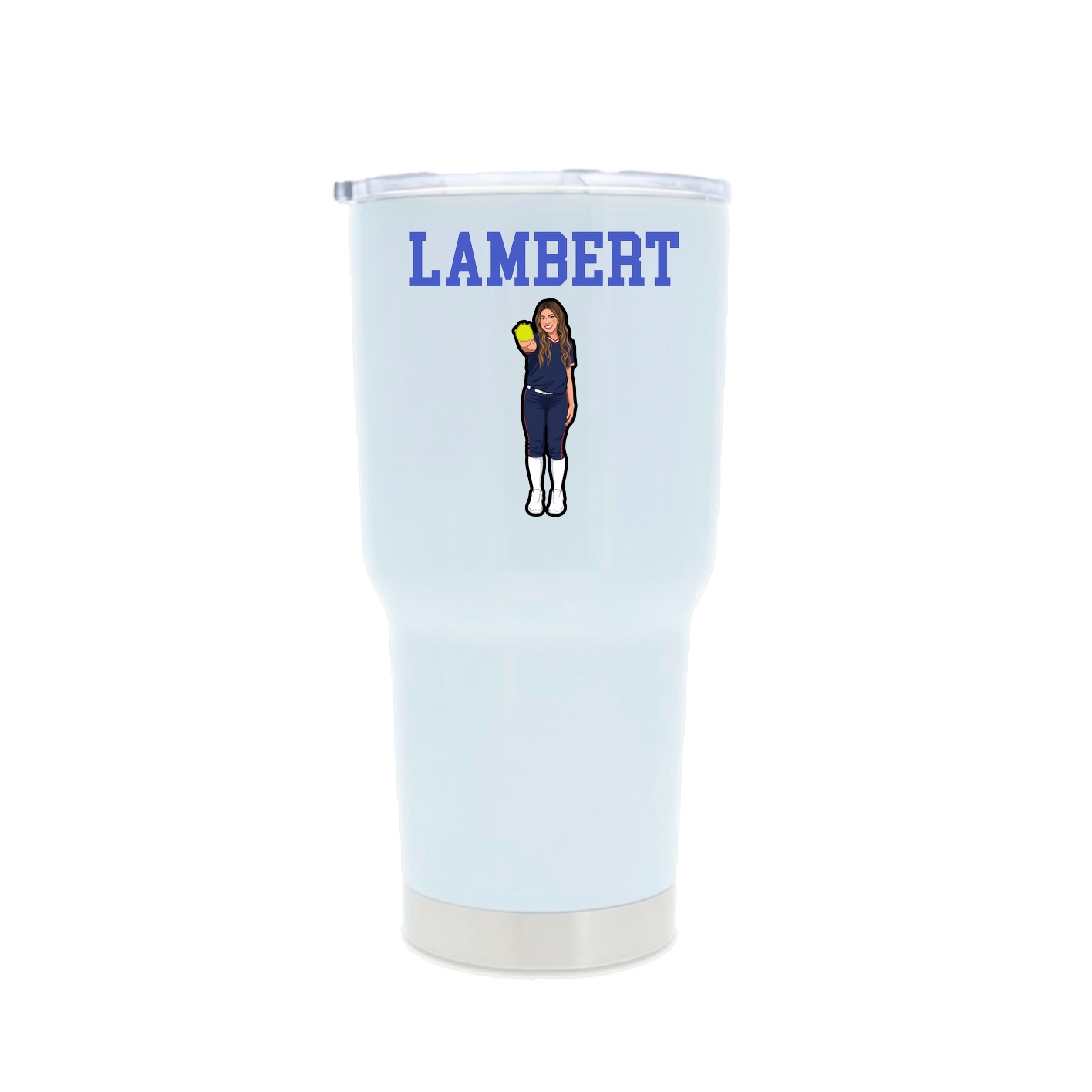 30oz Stainless Steel Tumbler — Shirsey in White