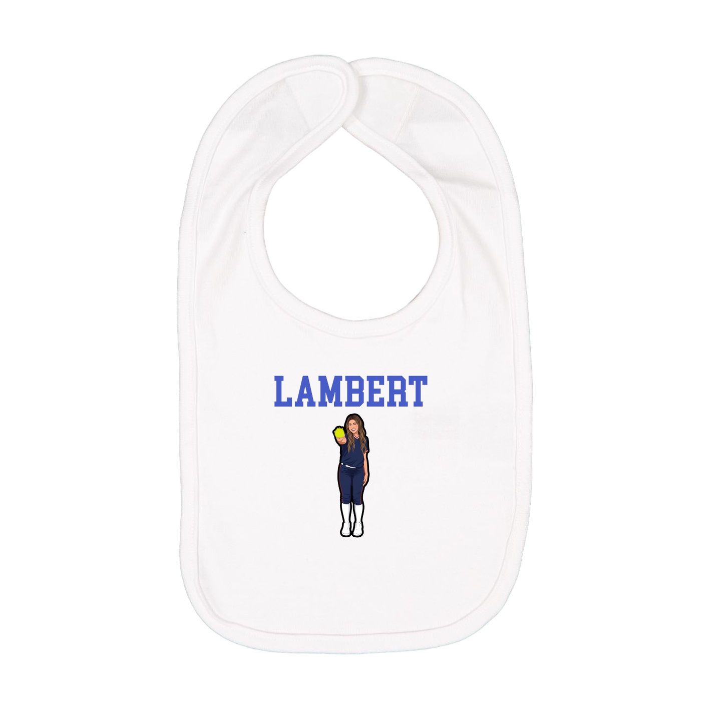 Infant Bib — Shirsey in White