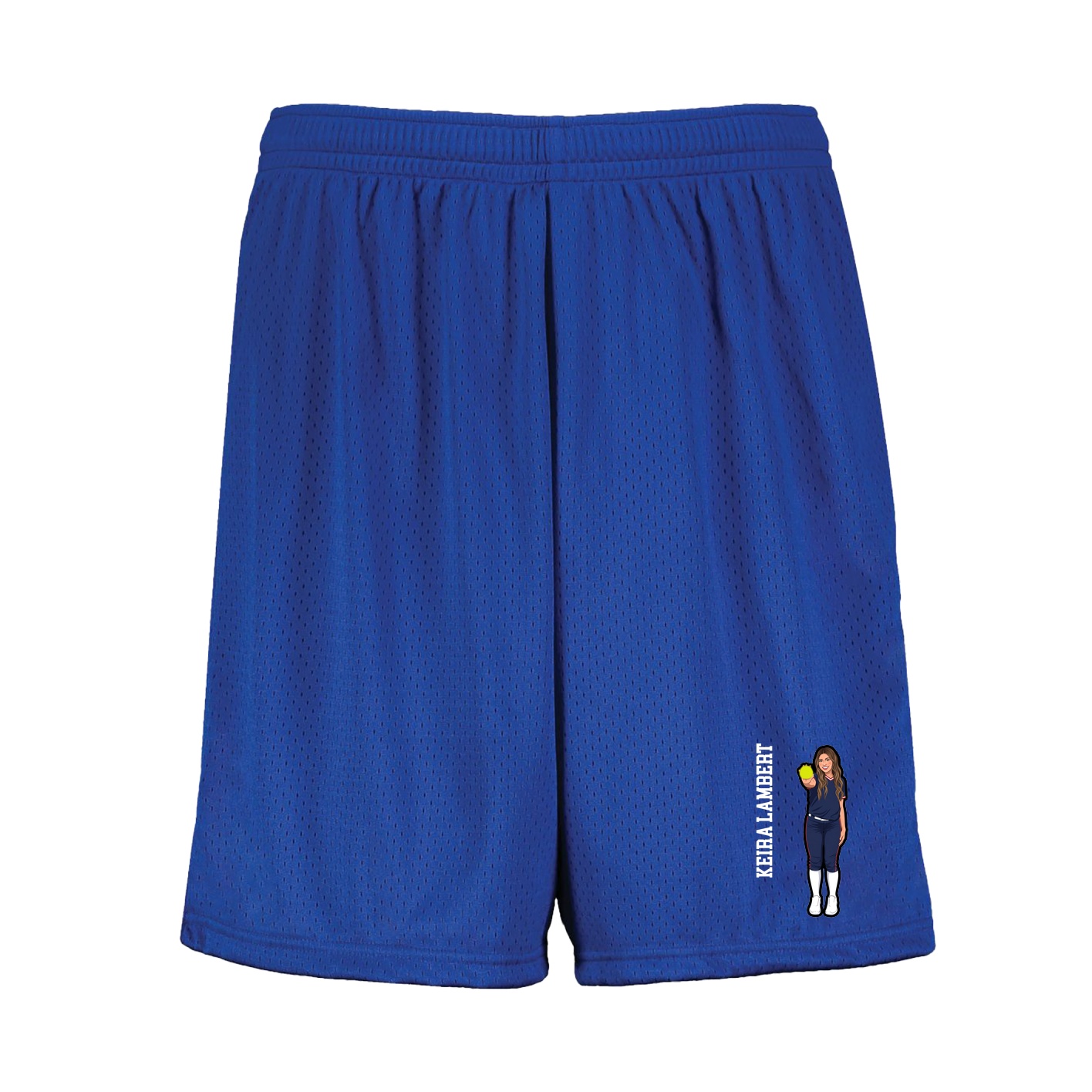 Shorts — Name Vertical in Royal