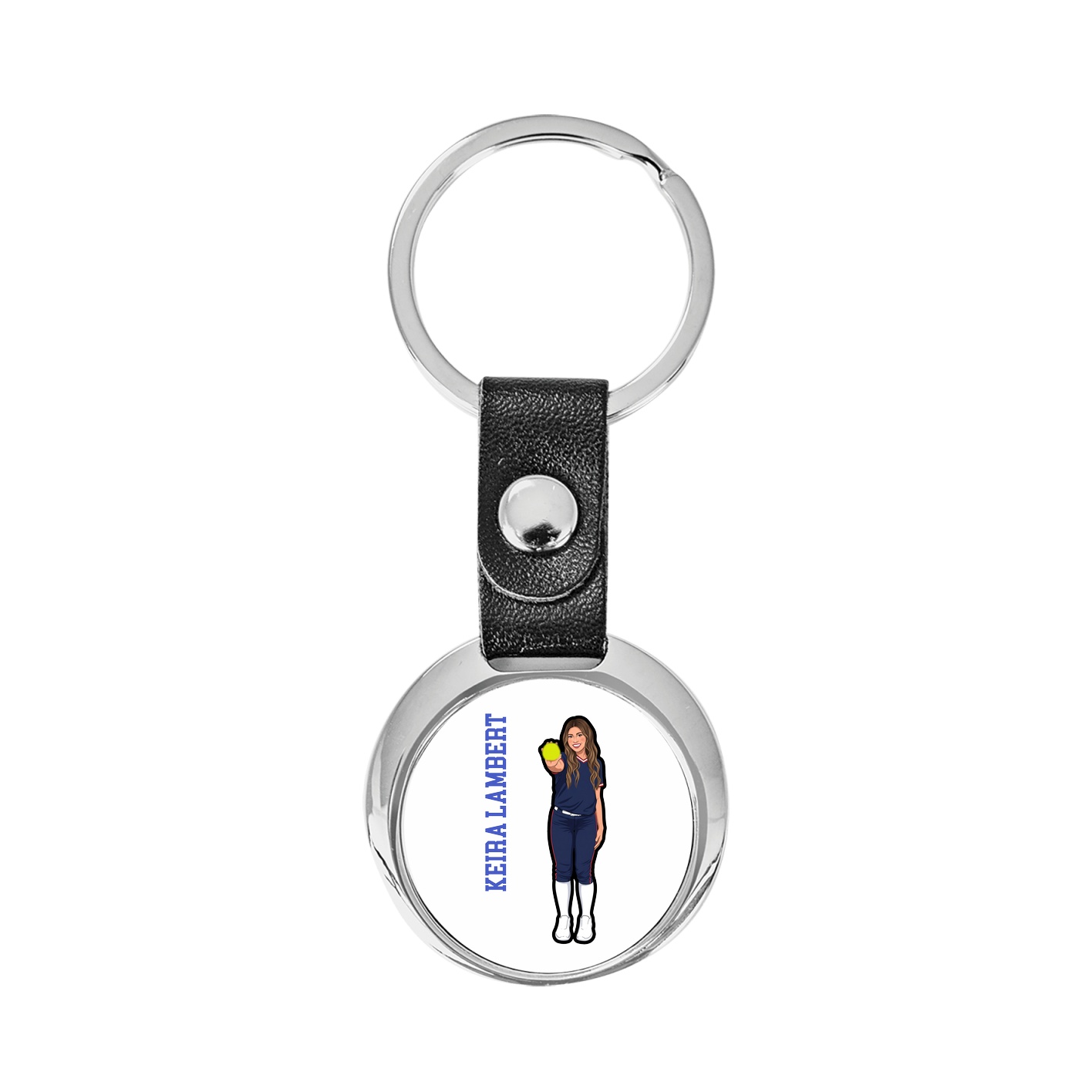 Key Chain — Name Vertical in Classic