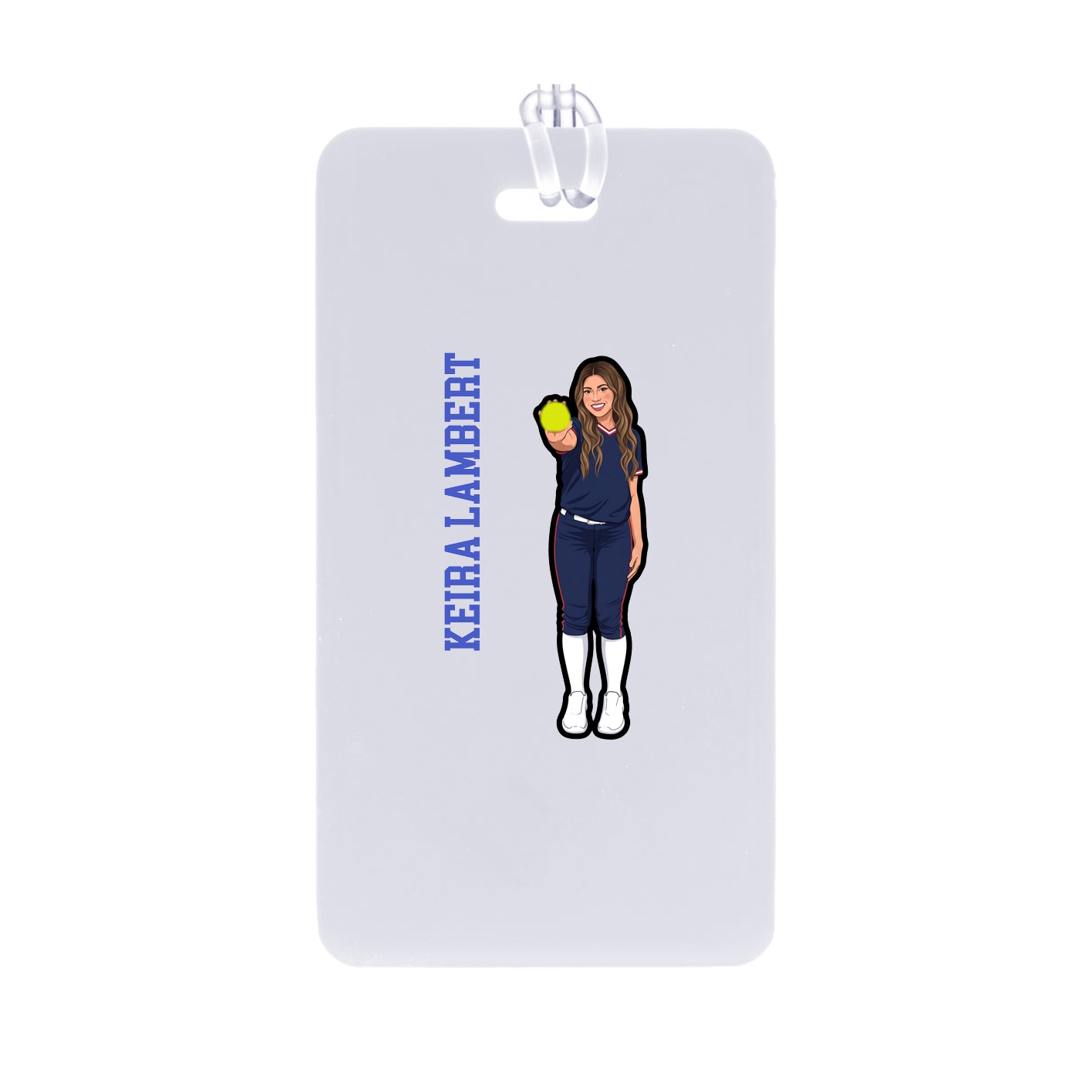 Bag Tag — Name Vertical in Classic