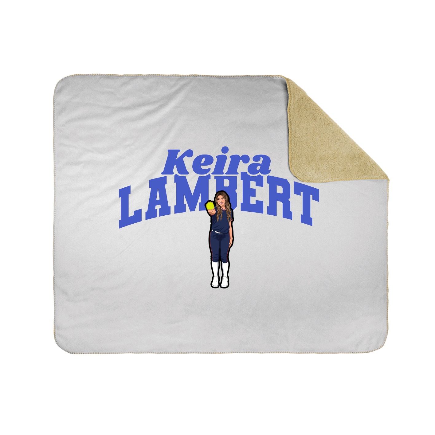 Throw Blanket — Signature Arch in White