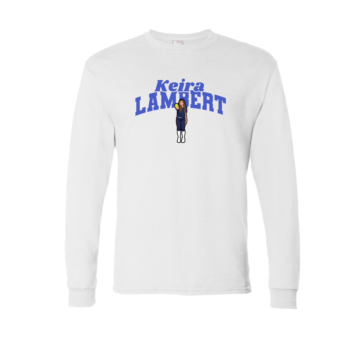 Long Sleeve Tee — Signature Arch in White