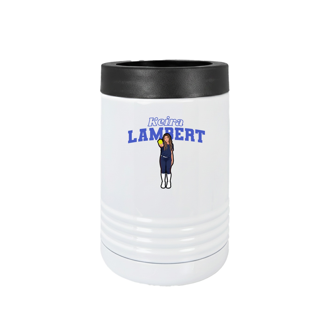 Beverage Holder — Name Arch in White