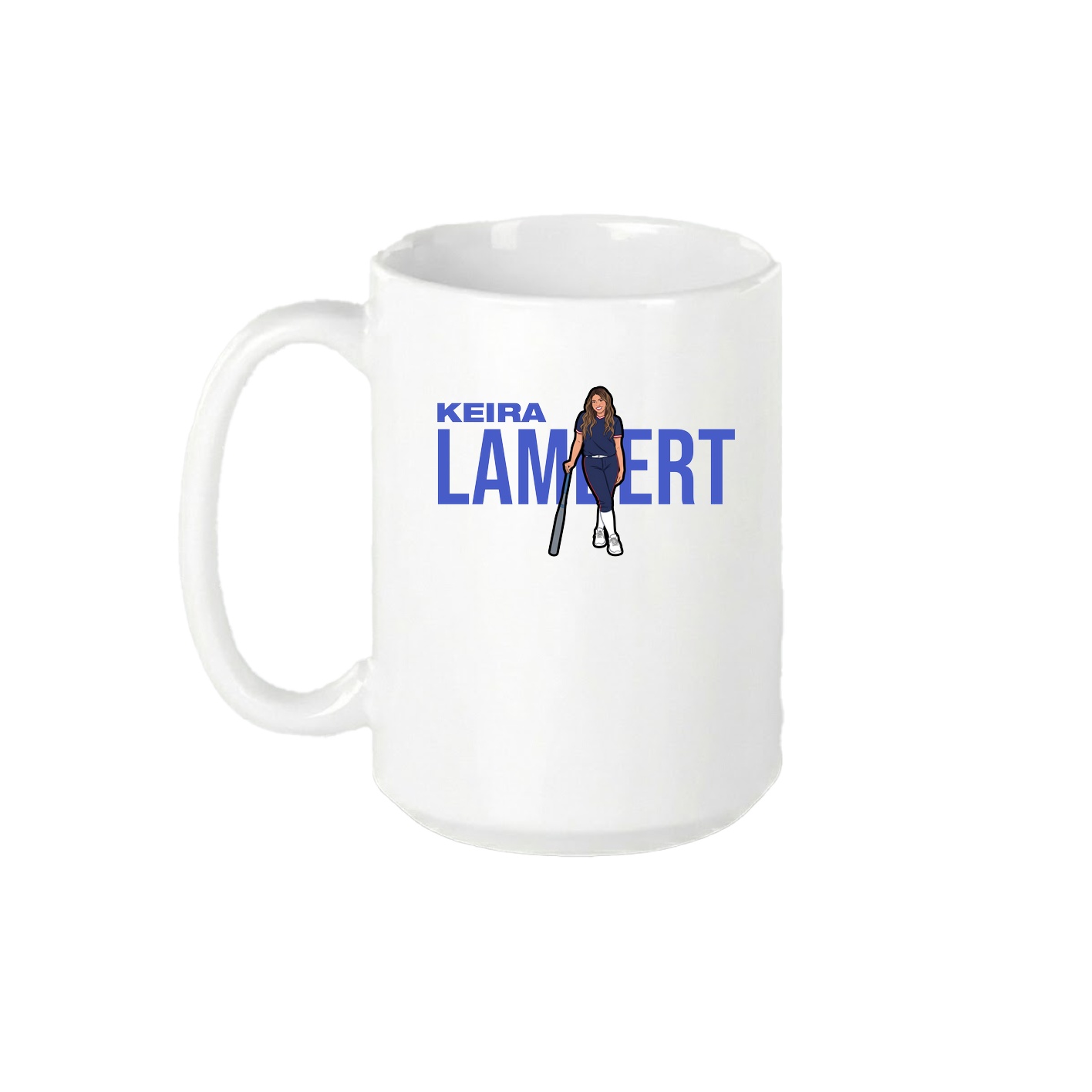 15oz Coffee Mug — Player Name in White