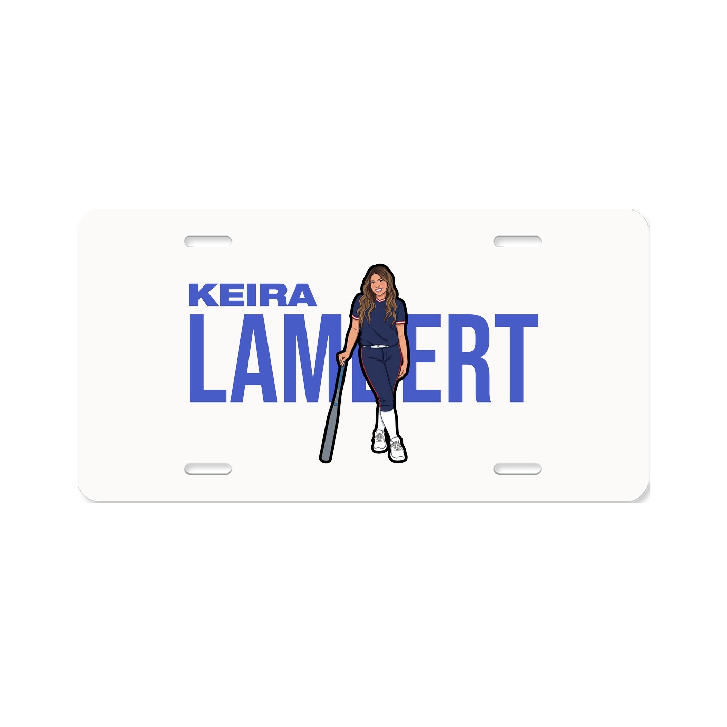 License Plate — Player Name in Classic