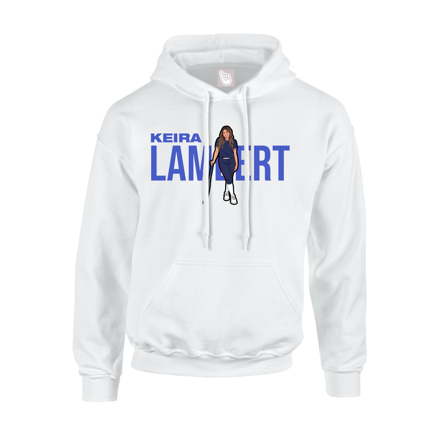 Youth Hoodie — Player Name in White