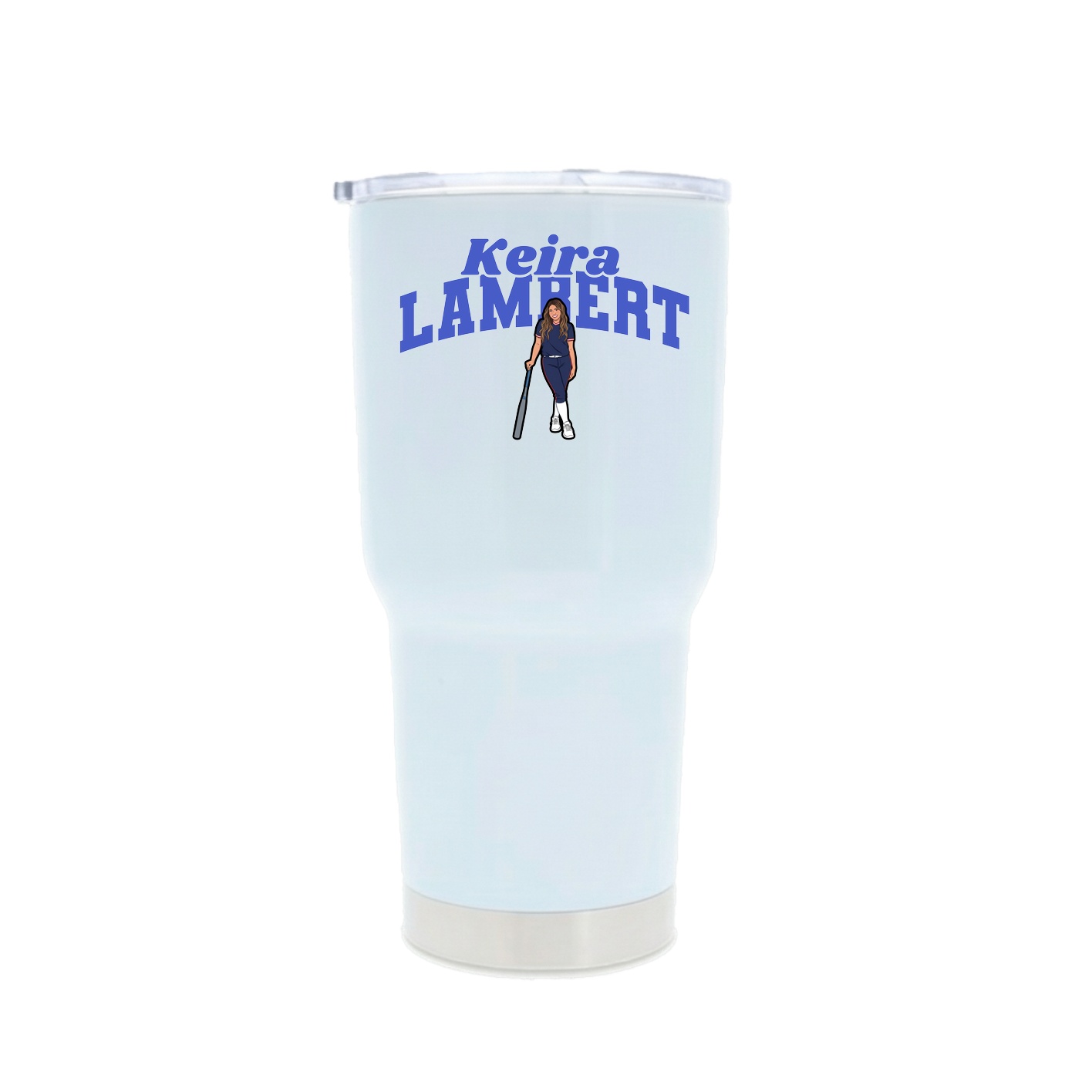 30oz Stainless Steel Tumbler — Signature Arch in White