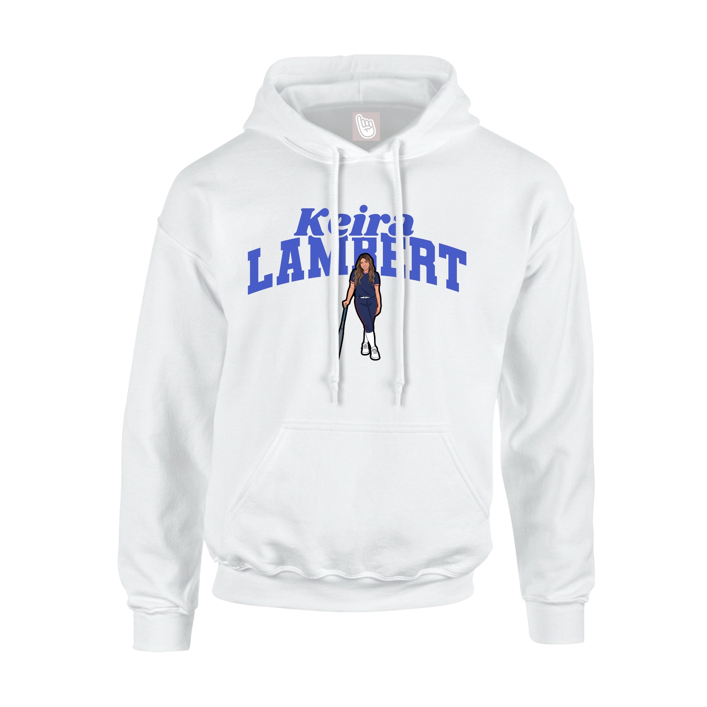 Hoodie — Signature Arch in White
