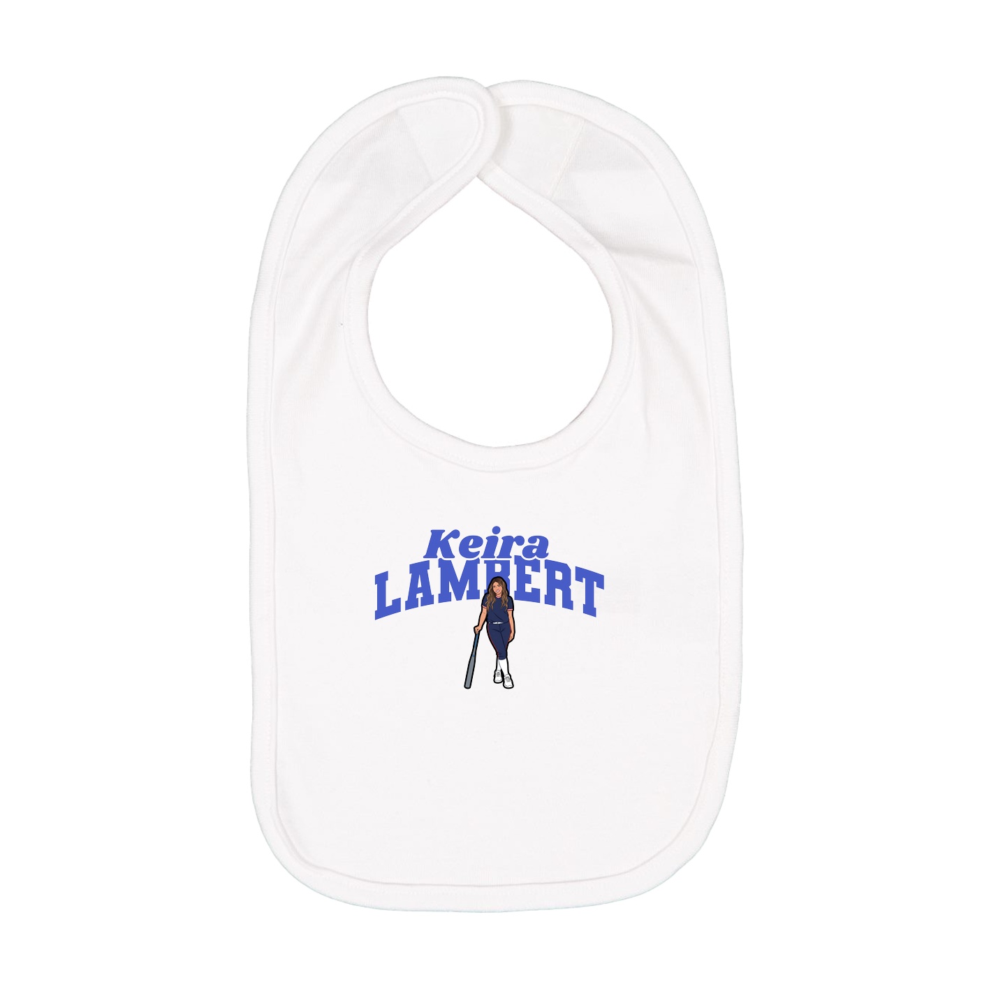 Infant Bib — Signature Arch in White