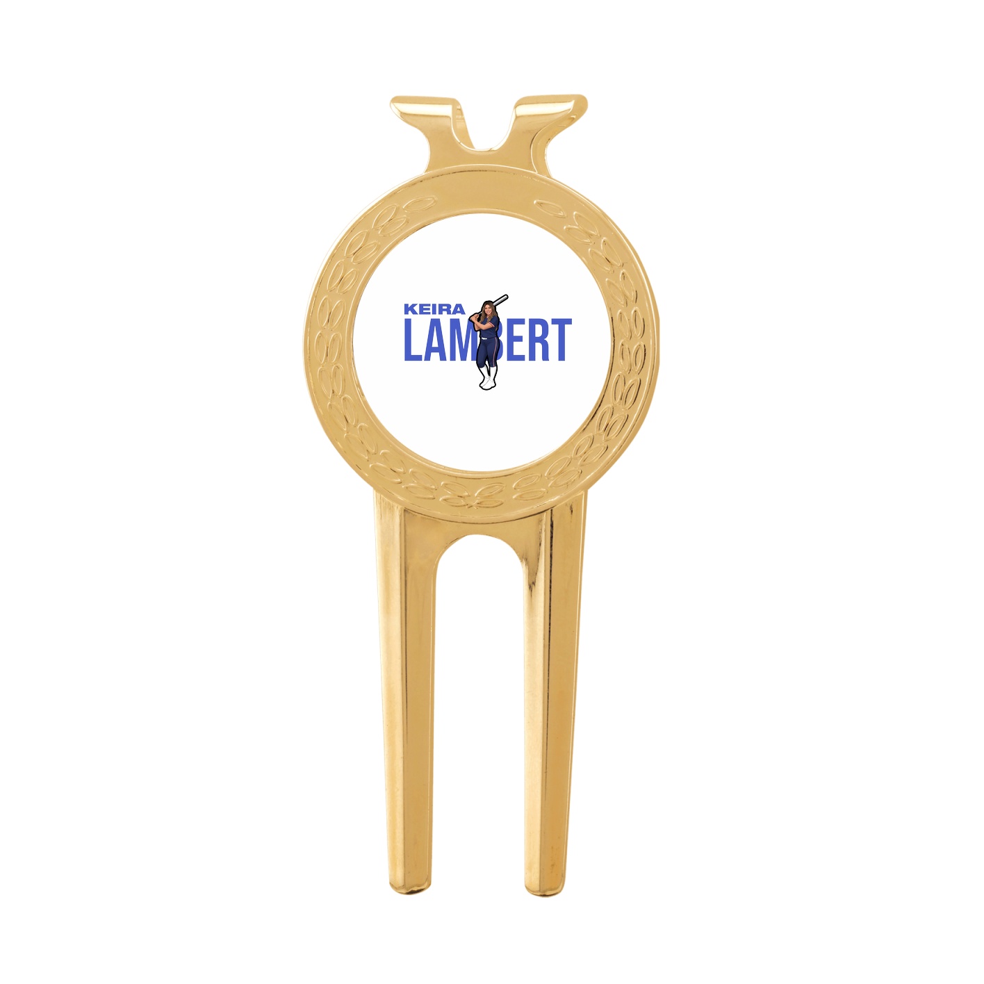 Divot Tool with Ball Marker — Player Name in Classic