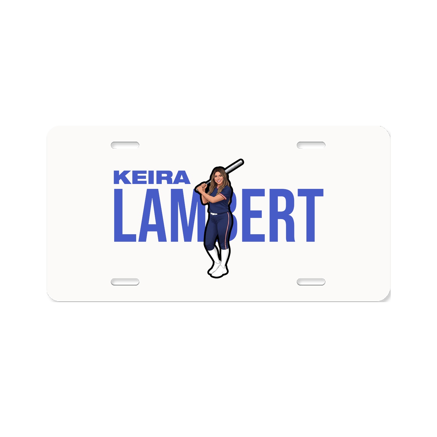 License Plate — Player Name in Classic
