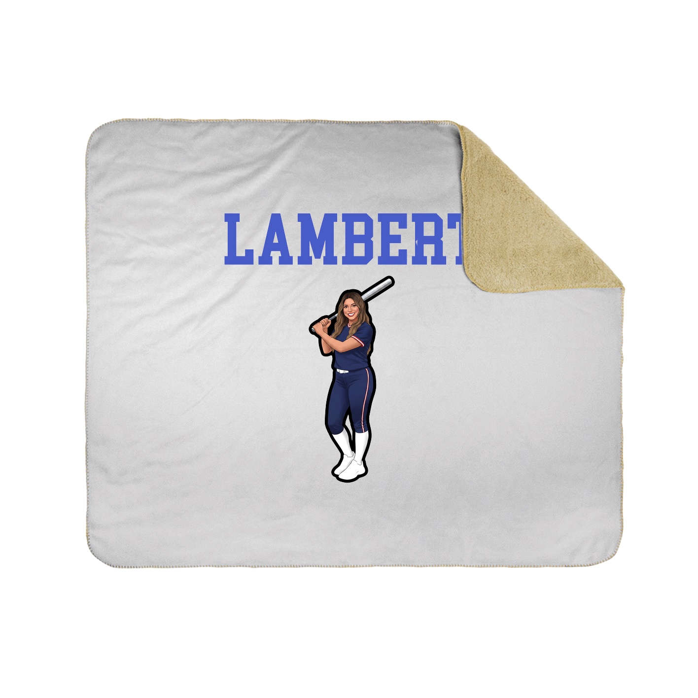 Throw Blanket — Shirsey in White