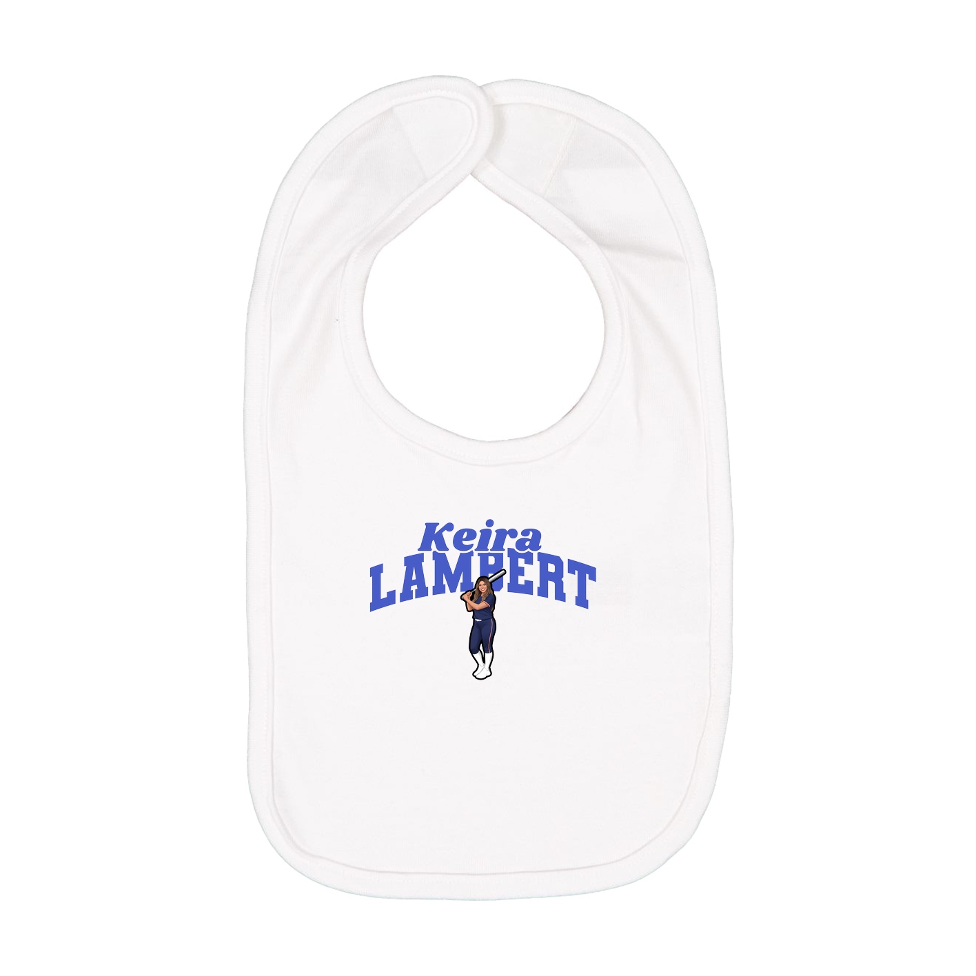 Infant Bib — Signature Arch in White