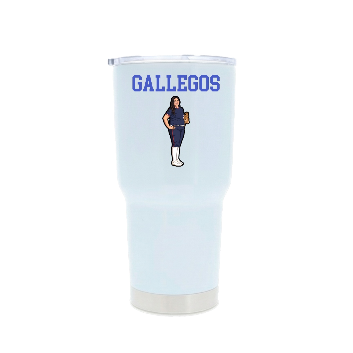 30oz Stainless Steel Tumbler — Shirsey in White