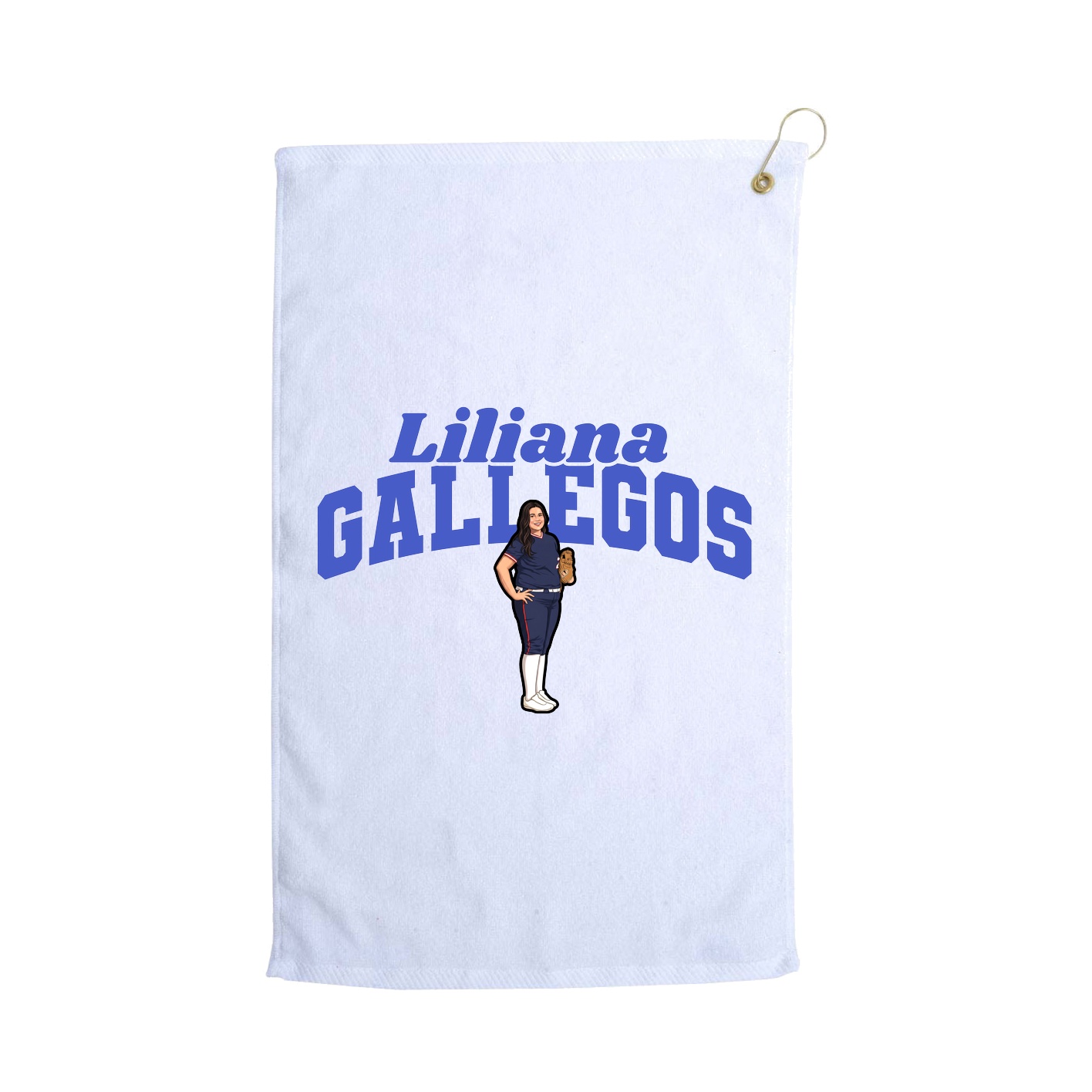 Golf Towel — Signature Arch in White