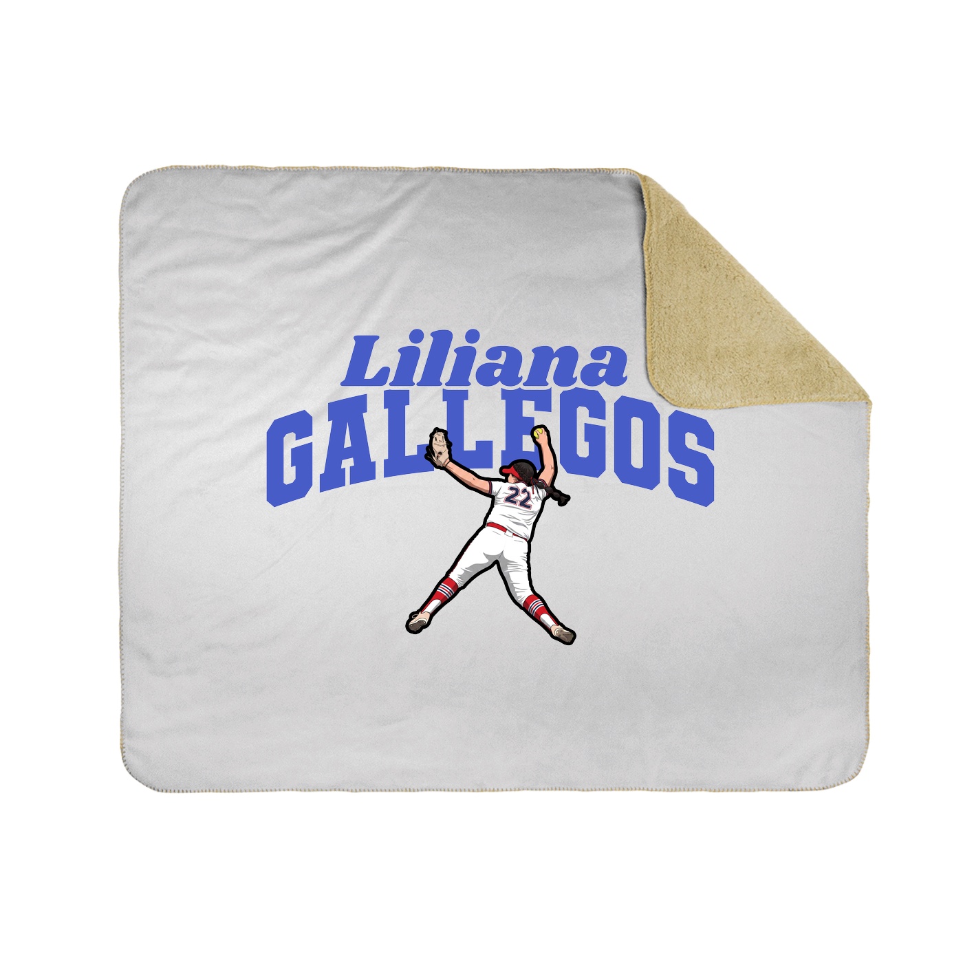 Throw Blanket — Signature Arch in White