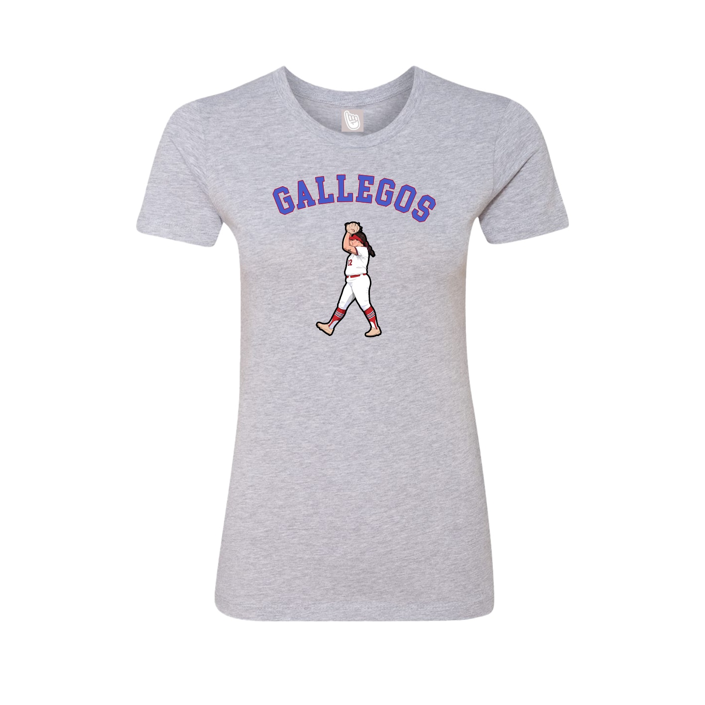 Fitted Women's Tee — Shirsey Arch in Grey
