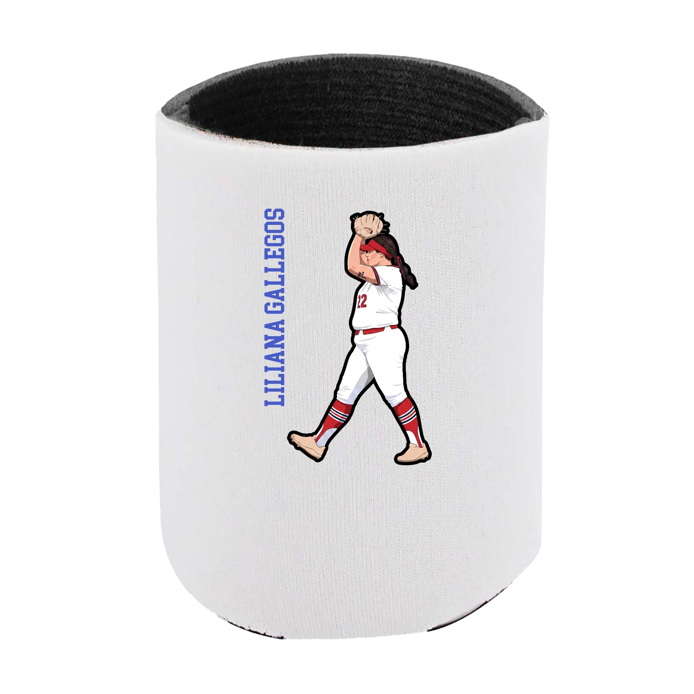Can Holder — Name Vertical in White