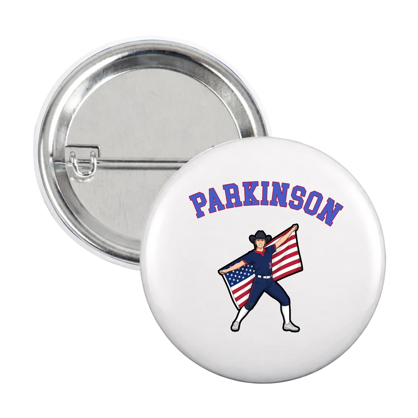 Game Day Button — Shirsey Arch in White
