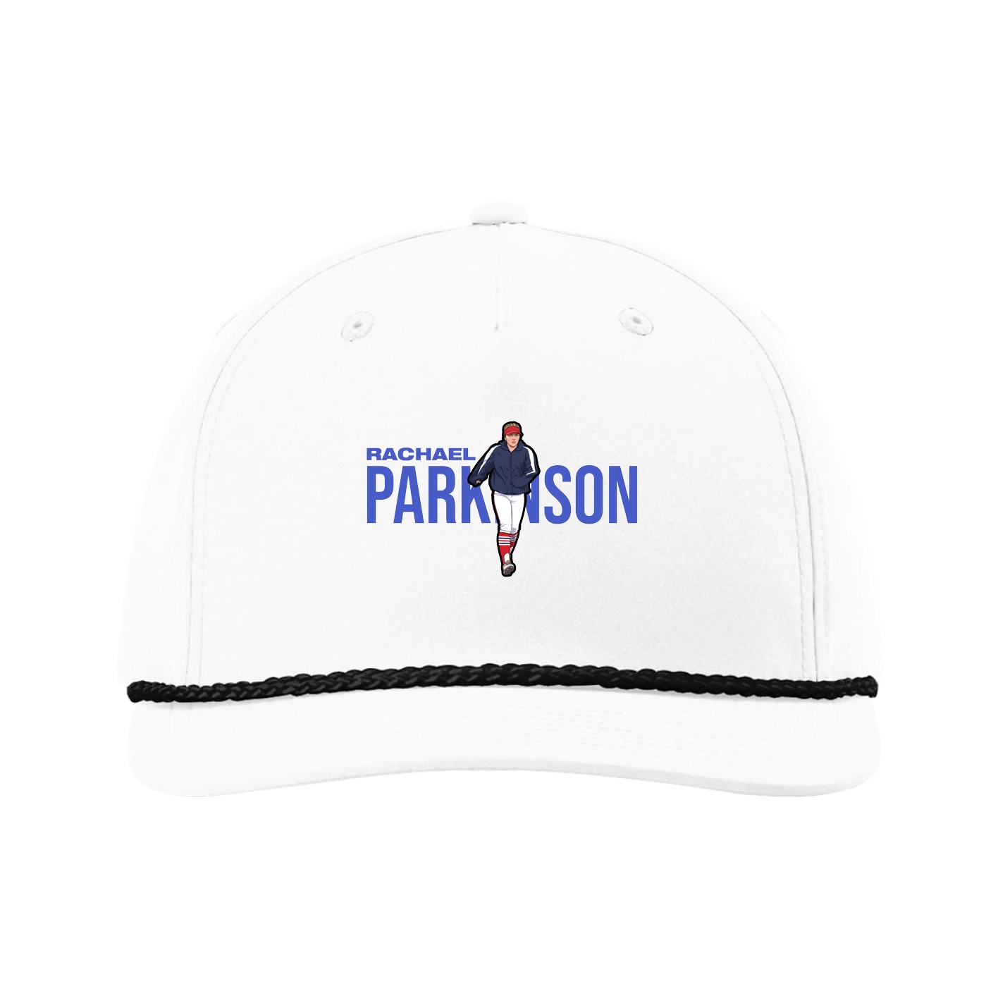 Five-Panel Classic Rope Cap — Player Name in White