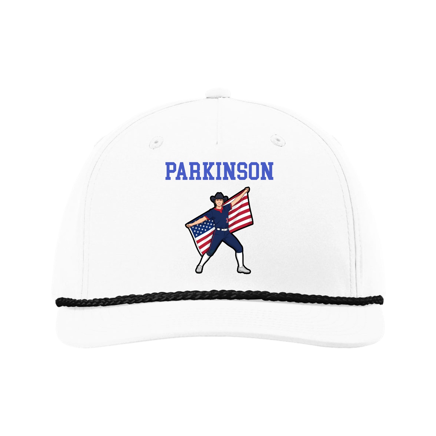 Five-Panel Classic Rope Cap — Shirsey in White