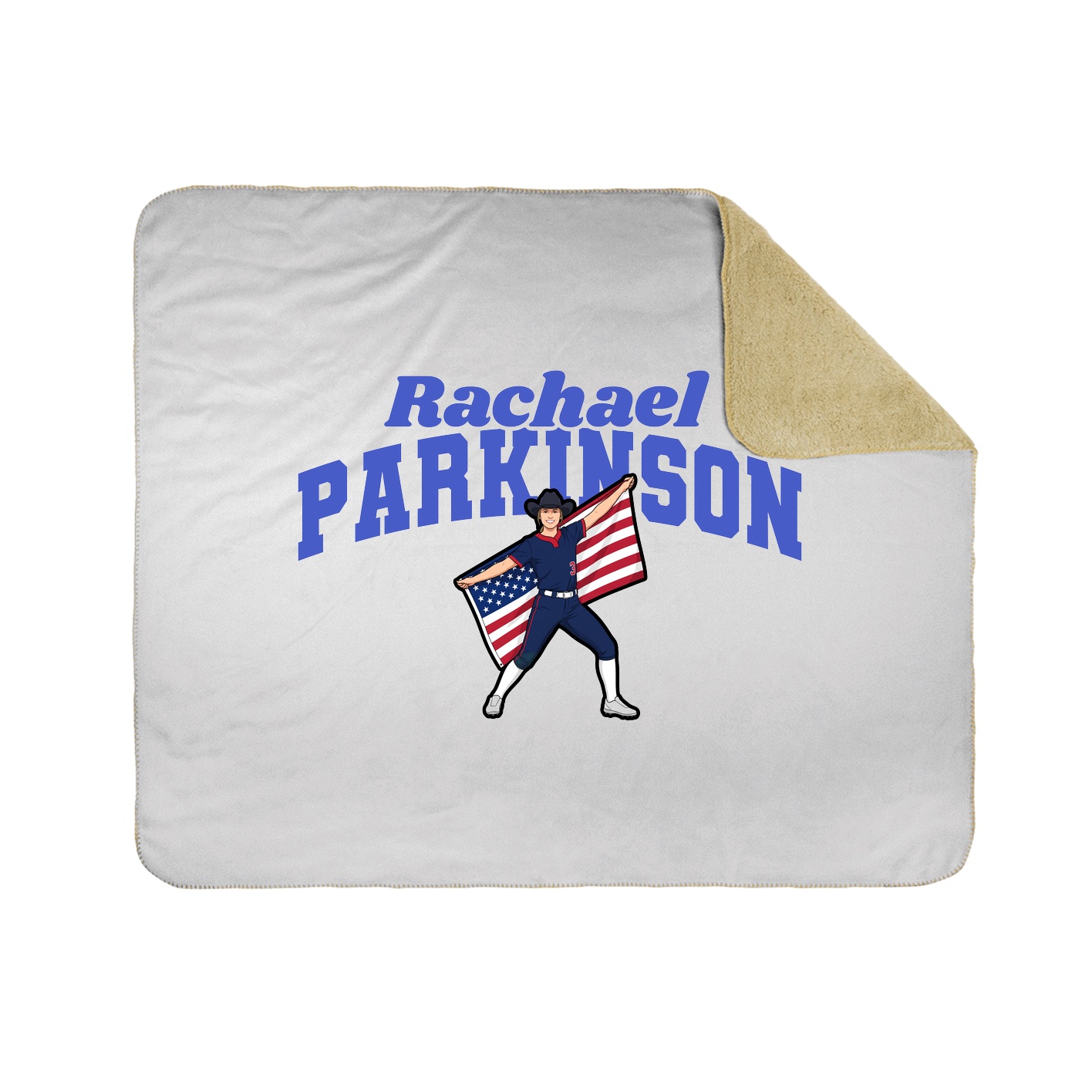 Throw Blanket — Signature Arch in White