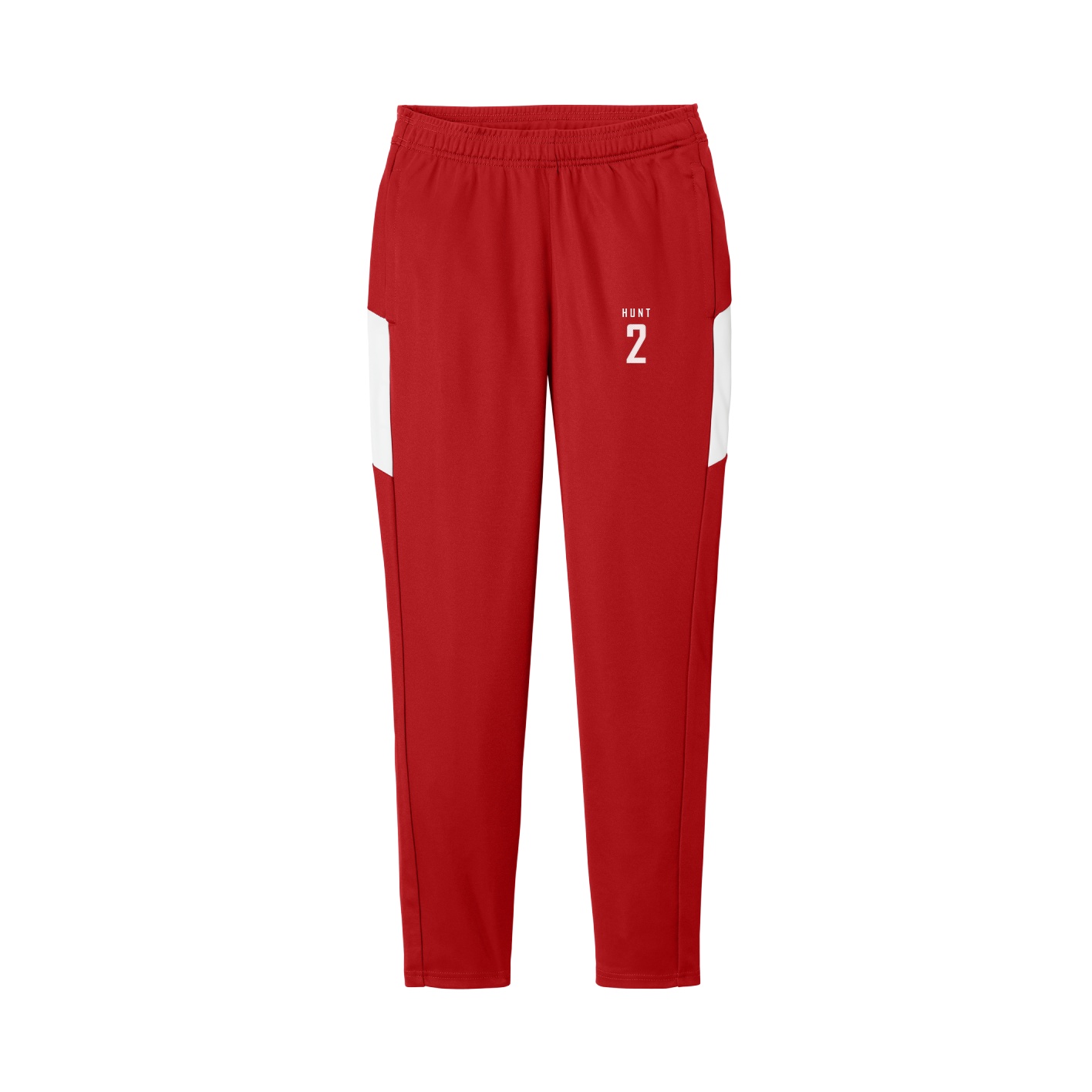 Women's Team Travel Pant — Front Shirsy in Cardinal/White
